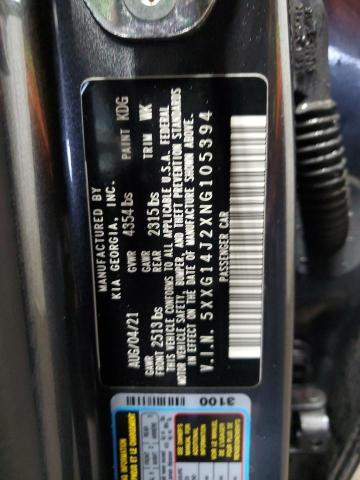 Aukcja sprzedaży 2022 Kia K5 Lxs, vin: 5XXG14J2XNG105394, numer aukcji: 64098644