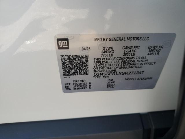 67506315 :رقم المزاد ، 1GNS6ERLXSR271347 vin ، 2025 Chevrolet Suburban K1500 Rst مزاد بيع