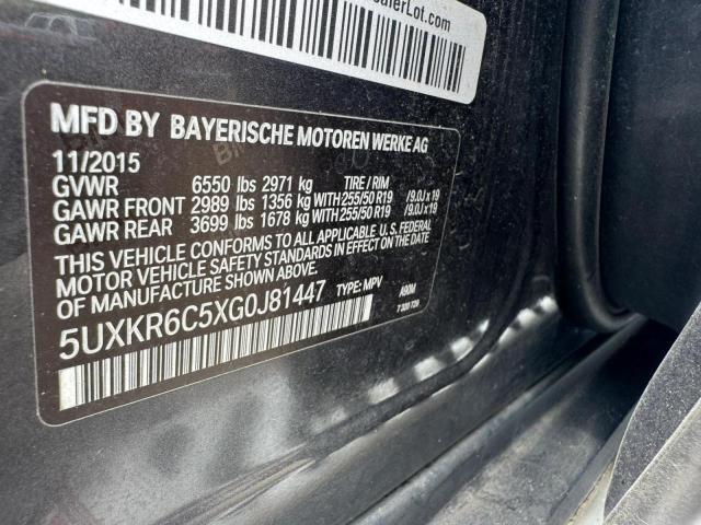 Продаж на аукціоні авто 2016 Bmw X5 Xdrive5, vin: 5UXKR6C5XG0J81447, номер лоту: 69578865