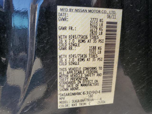 69849585 :رقم المزاد ، 5N1AR1NB4BC630904 vin ، 2011 Nissan Pathfinder مزاد بيع