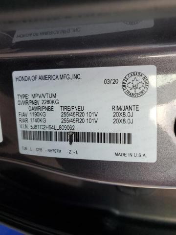 Продаж на аукціоні авто 2020 Acura Rdx, vin: 5J8TC2H64LL809062, номер лоту: 69805565