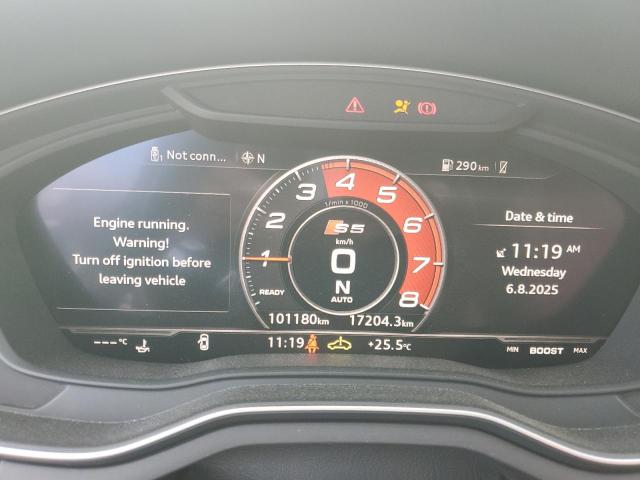 2018 Audi S5 მანქანა იყიდება აუქციონზე, vin: WAUR4AF53JA002807, აუქციონის ნომერი: 67944225
