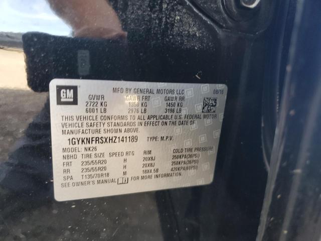 Auction sale of the 2017 Cadillac Xt5 Platin, vin: 1GYKNFRSXHZ141189, lot number: 70264745
