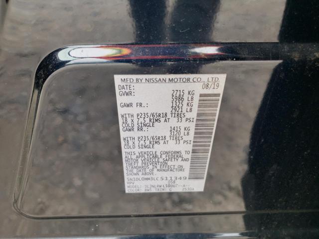 Aukcja sprzedaży 2020 Infiniti Qx60 Luxe, vin: 5N1DL0MM3LC511349, numer aukcji: 68656855