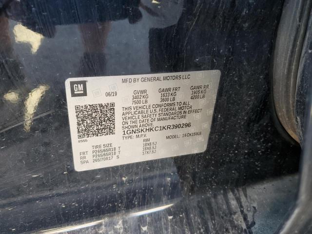 Aukcja sprzedaży 2019 Chevrolet Suburban K, vin: 1GNSKHKC1KR390296, numer aukcji: 68547355
