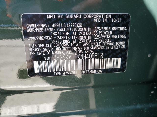 Продажа на аукционе авто 2022 Subaru Forester L, vin: JF2SKAPCXNH405818, номер лота: 69447645