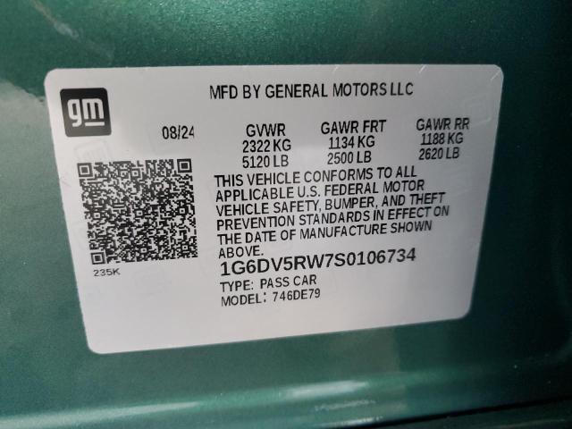 Aukcja sprzedaży 2025 Cadillac Ct5-v, vin: 1G6DV5RW7S0106734, numer aukcji: 69964405