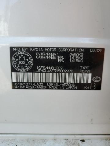 Продаж на аукціоні авто 2009 Lexus Ls 460, vin: JTHCL46F395002976, номер лоту: 69698075