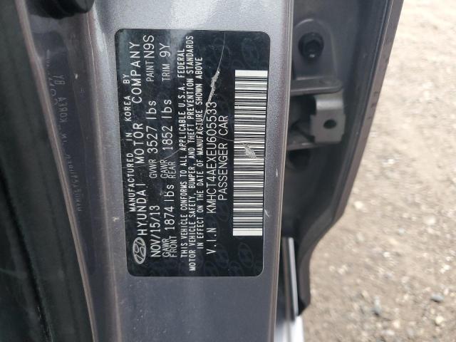 68647855 :رقم المزاد ، KMHCT4AEXEU605533 vin ، 2014 Hyundai Accent Gls مزاد بيع