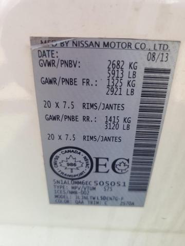 Продаж на аукціоні авто 2014 Infiniti Qx60, vin: 5N1AL0MM6EC505051, номер лоту: 67902695