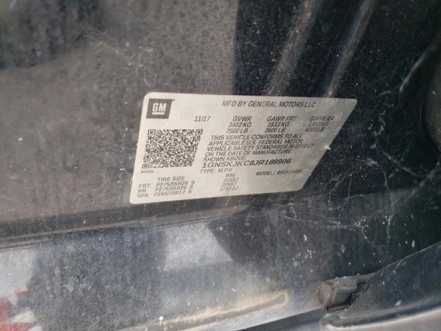 Продажа на аукционе авто 2018 Chevrolet Suburban K1500 Premier, vin: 1GNSKJKC8JR189906, номер лота: 67327925