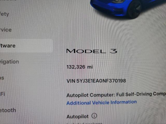 Aukcja sprzedaży 2022 Tesla Model 3, vin: 5YJ3E1EA0NF370198, numer aukcji: 69285325