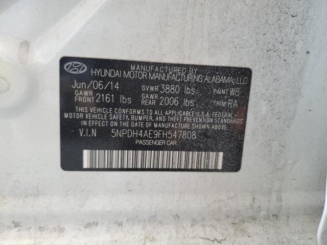 69658945 :رقم المزاد ، 5NPDH4AE9FH547808 vin ، 2015 Hyundai Elantra Se مزاد بيع