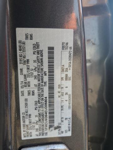 2014 Ford Escape მანქანა იყიდება აუქციონზე, vin: 1FMCU9G94EUD06804, აუქციონის ნომერი: 69184985