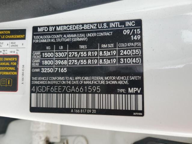 Aukcja sprzedaży 2016 Mercedes-benz Gl 450 4ma, vin: 4JGDF6EE7GA661595, numer aukcji: 67015055