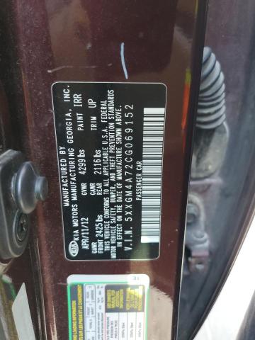 2012 Kia Optima Lx მანქანა იყიდება აუქციონზე, vin: 5XXGM4A72CG069152, აუქციონის ნომერი: 69149815