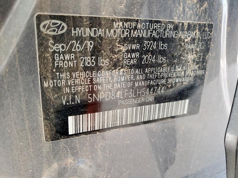 68824055 :رقم المزاد ، 5NPD84LF3LH544744 vin ، 2020 Hyundai Elantra Se مزاد بيع
