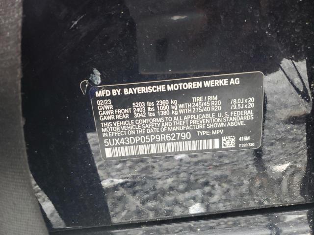 69101895 :رقم المزاد ، 5UX43DP05P9R62790 vin ، 2023 Bmw X3 Sdrive30i مزاد بيع