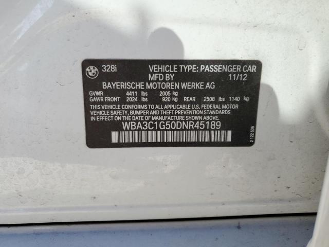 2013 Bmw 328 მანქანა იყიდება აუქციონზე, vin: WBA3C1G50DNR45189, აუქციონის ნომერი: 69106285