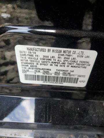 69408565 :رقم المزاد ، JN1EV7AR9LM253864 vin ، 2020 Infiniti Q50 مزاد بيع