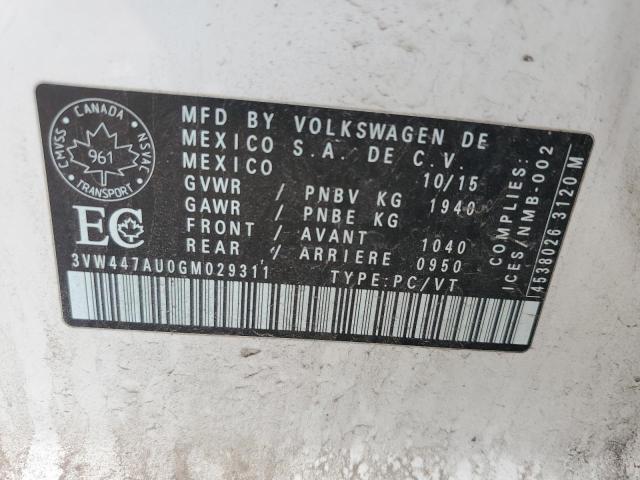 Продаж на аукціоні авто 2016 Volkswagen Gti, vin: 3VW447AU0GM029311, номер лоту: 69726265