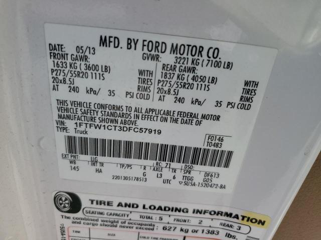 Aukcja sprzedaży 2013 Ford F150 Supercrew, vin: 1FTFW1CT3DFC57919, numer aukcji: 69767115