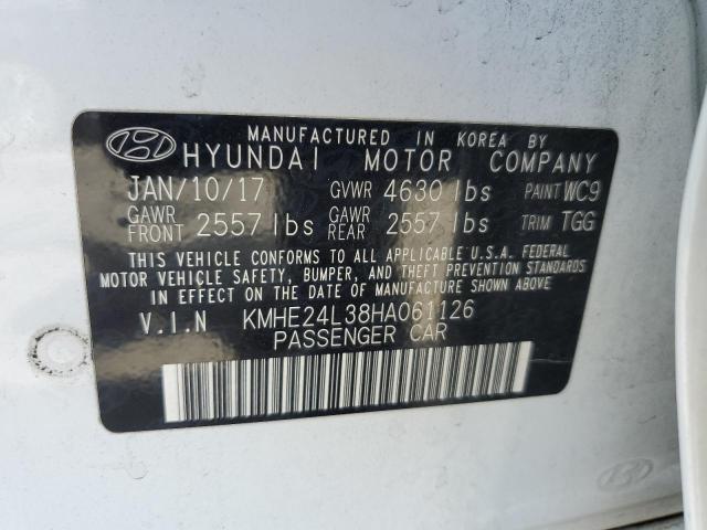 Aukcja sprzedaży 2017 Hyundai Sonata Hybrid, vin: KMHE24L38HA061126, numer aukcji: 70661805