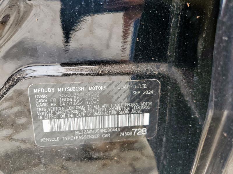 Продаж на аукціоні авто 2024 Mitsubishi Mirage Se, vin: ML32AWHJ9RH030444, номер лоту: 67323255