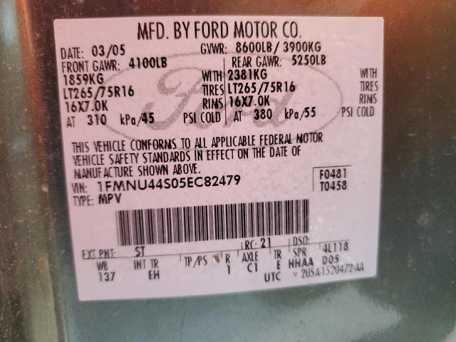 68481545 :رقم المزاد ، 1FMNU44S05EC82479 vin ، 2005 Ford Excursion مزاد بيع