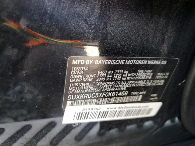 68072605 :رقم المزاد ، 5UXKR0C5XF0K61469 vin ، 2015 Bmw X5 Xdrive35i مزاد بيع