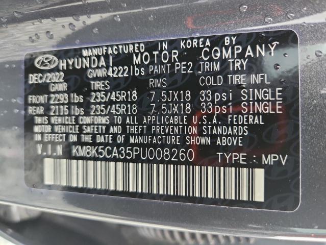 Aukcja sprzedaży 2023 Hyundai Kona Limit, vin: KM8K5CA35PU008260, numer aukcji: 67459405