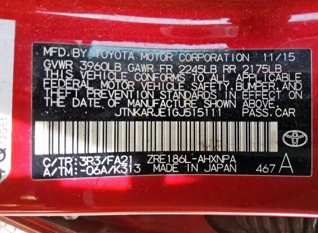Продажа на аукционе авто 2016 Toyota Scion Im, vin: JTNKARJE1GJ515111, номер лота: 68227805