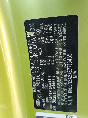 Aukcja sprzedaży 2014 Kia Soul, vin: KNDJN2A2XE7713455, numer aukcji: 68896325
