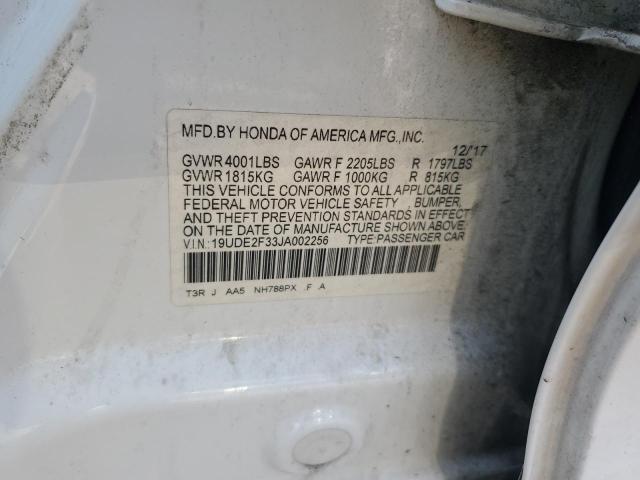 67171945 :رقم المزاد ، 19UDE2F33JA002256 vin ، 2018 Acura Ilx مزاد بيع