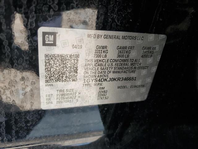 Aukcja sprzedaży 2019 Cadillac Escalade, vin: 1GYS4DKJ0KR346651, numer aukcji: 68379155
