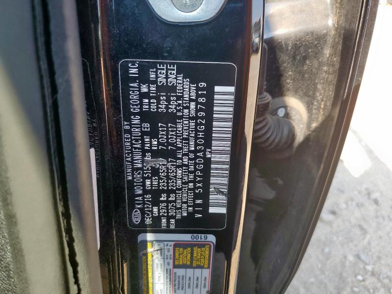 Aukcja sprzedaży 2017 Kia Sorento, vin: 5XYPGDA30HG297819, numer aukcji: 70229645