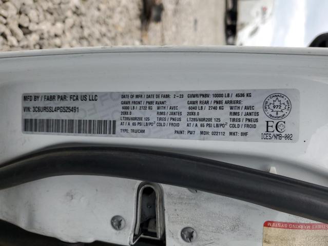 Aukcja sprzedaży 2023 Ram 2500, vin: 3C6UR5SL4PG525491, numer aukcji: 67274495