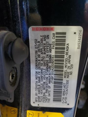 2002 Lexus Es 300 მანქანა იყიდება აუქციონზე, vin: JTHBF30G420082161, აუქციონის ნომერი: 67078245