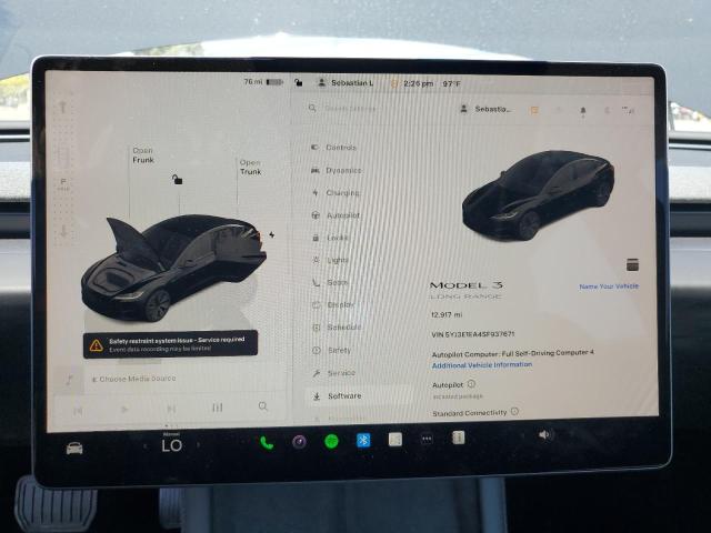 2025 Tesla Model 3 მანქანა იყიდება აუქციონზე, vin: 5YJ3E1EA4SF937671, აუქციონის ნომერი: 68566885