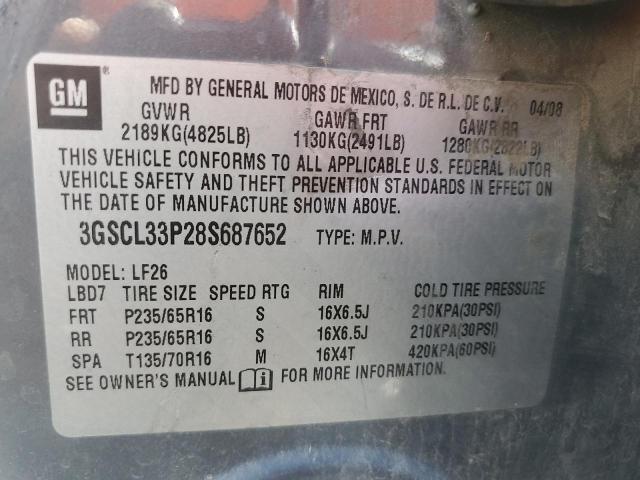 Продажа на аукционе авто 2008 Saturn Vue Xe, vin: 3GSCL33P28S687652, номер лота: 68079775