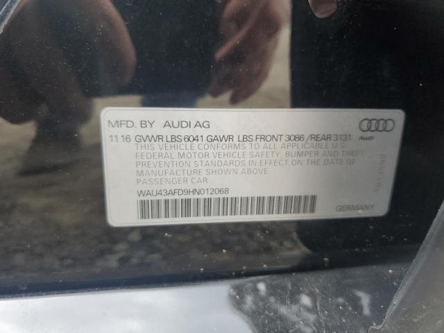67017805 :رقم المزاد ، WAU43AFD9HN012068 vin ، 2017 Audi A8 مزاد بيع
