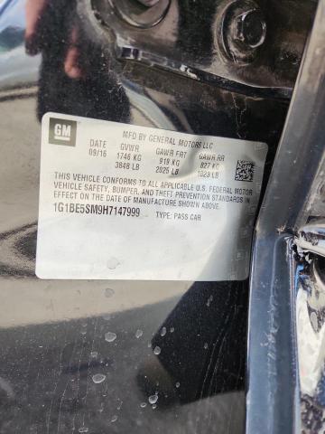 70672355 :رقم المزاد ، 1G1BE5SM9H7147999 vin ، 2017 Chevrolet Cruze Lt مزاد بيع