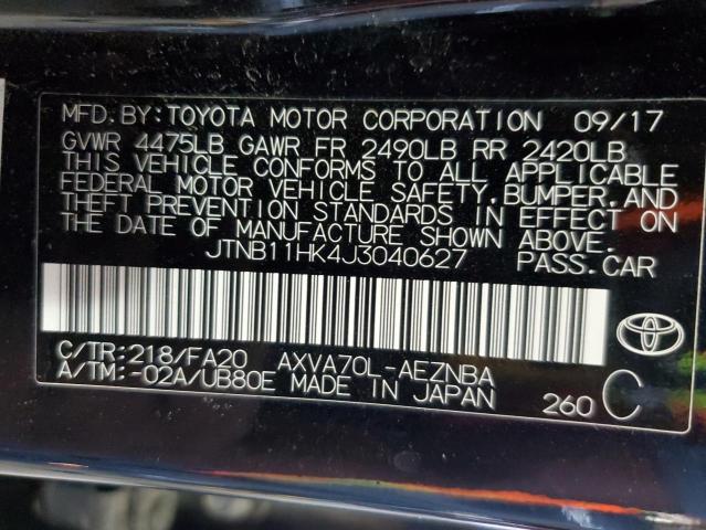 Продаж на аукціоні авто 2018 Toyota Camry, vin: JTNB11HK4J3040627, номер лоту: 69946615