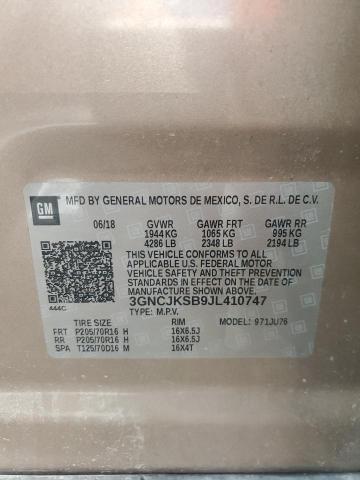 68047585 :رقم المزاد ، 3GNCJKSB9JL410747 vin ، 2018 Chevrolet Trax Ls مزاد بيع