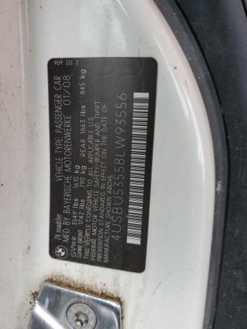 Aukcja sprzedaży 2008 Bmw Z4, vin: 4USBU53558LW93556, numer aukcji: 66811265