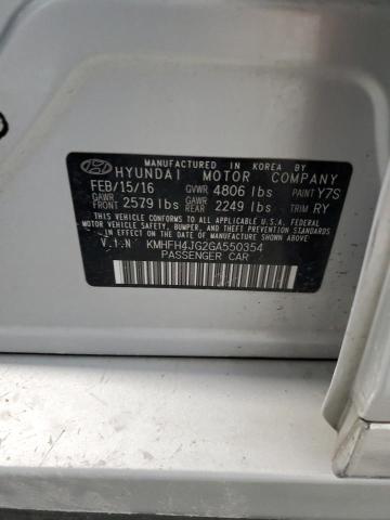 Продажа на аукционе авто 2016 Hyundai Azera, vin: KMHFH4JG2GA550354, номер лота: 69770345