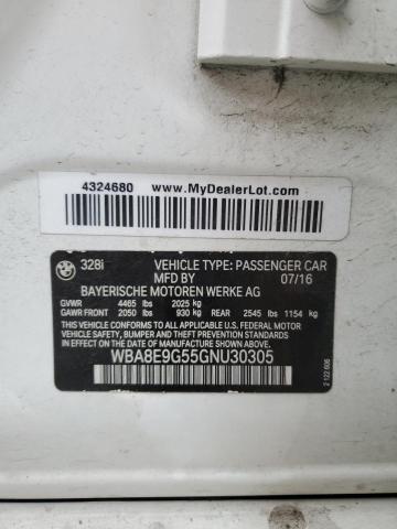 Продажа на аукционе авто 2016 Bmw 328 I Sulev, vin: WBA8E9G55GNU30305, номер лота: 70958135