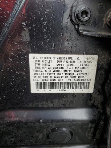 64552475 :رقم المزاد ، 19UDE2F30GA018052 vin ، 2016 Acura Ilx مزاد بيع