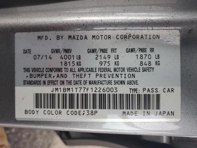 Aukcja sprzedaży 2015 Mazda 3 Sv, vin: JM1BM1T77F1226003, numer aukcji: 68020995
