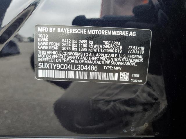 68558855 :رقم المزاد ، 5UXTY9C04LL304486 vin ، 2020 Bmw X3 مزاد بيع